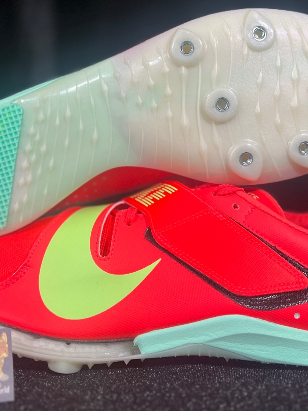 NIKE Zoom Long Jump Elite Sneakers | Track Field Bright Crimson Spikes | Mens 10